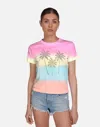 Lauren Moshi Ursula Crystal Palm Trees In Pastel Rainbow