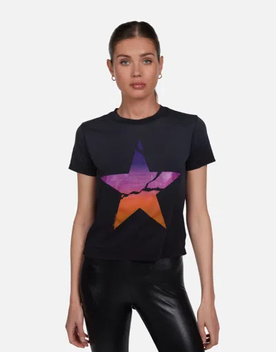 Lauren Moshi Ursula Ombre Cracked Star In Jet Black Ombre