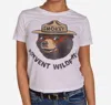 Lauren Moshi Ursula Smokey Bear Tee In White In White