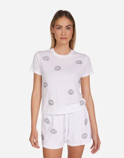 Lauren Moshi Ursula Stud Kisses In White