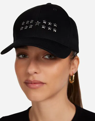 Lauren Moshi Vela Silver Star Stud In Black