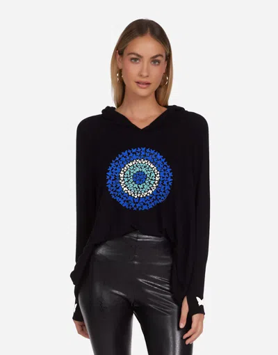 Lauren Moshi Wilma Butterfly Evil Eye In Black