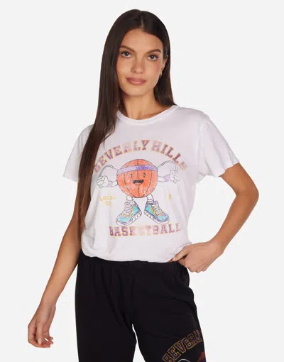Lauren Moshi Wolf  Basketball In White