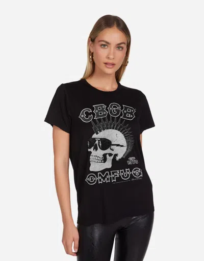 Lauren Moshi Wolf Crystal Cbgb Punk Skull In Black