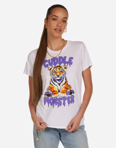 Lauren Moshi Wolf Cuddle Monster In White