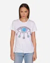 Lauren Moshi Wolf Diamond Evil Eye In White