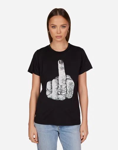 Lauren Moshi Wolf Fxck You In Black