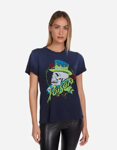 Lauren Moshi Wolf Neon Poison Skull In Navy Ombre