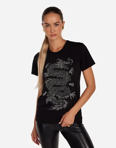 Lauren Moshi Wolf Vintage Stud Dragon In Black