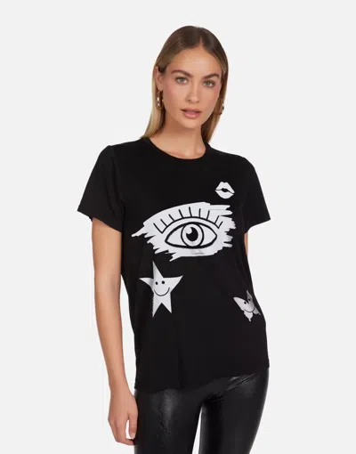 Lauren Moshi Wolf X Scribble Eye Elements In Black
