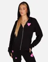 Lauren Moshi X Hezly X Pink Scribble Heart In Black