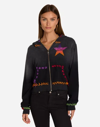 Lauren Moshi X Lachelle X Ombre Cracked Star In Jet Black Ombre