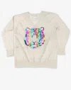 Lauren Moshi Xr Macall Xr Neon Tiger Face In Creme