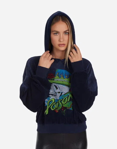 Lauren Moshi Yvette Neon Poison Skull In Navy Ombre