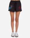 Lauren Moshi Zoa Color Crystal Multi Stars In Onyx