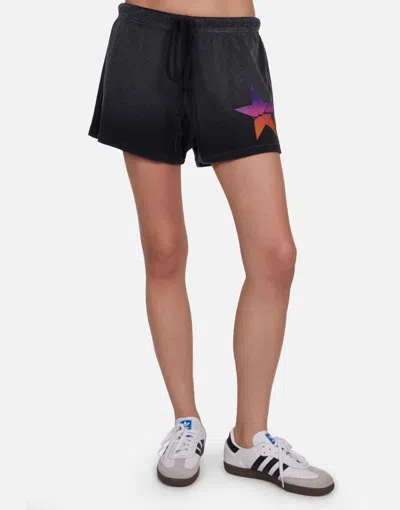 Lauren Moshi Zoa Ombre Cracked Star In Jet Black Ombre
