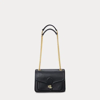 Laurèn Pebbled Small Bradley Convertible Bag In Black