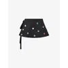 Lauren Perrin Womens Harry Lambert For  X Disney Jumi Woven Mini Skirt In Black