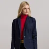 Lauren Petite Denim Blazer In Rinse Wash