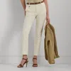 Lauren Petite Double-faced Stretch Cotton Pant In Mascarpone Cream
