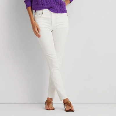 Lauren Petite High-rise Skinny Ankle Jean In White Wash