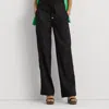 Lauren Petite Petite - Linen Wide-leg Trouser In Black