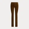 Lauren Petite Petite - Stretch Corduroy Straight Trouser In Brown