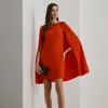 Lauren Petite Ralph Lauren Cape Georgette Cocktail Dress