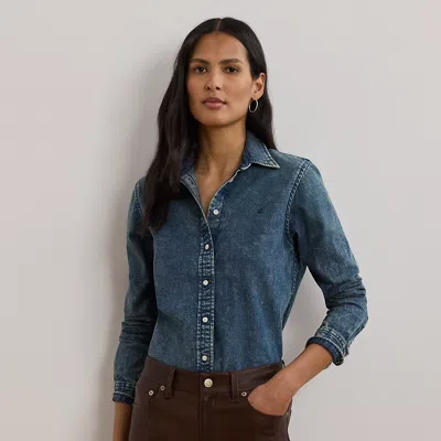 Lauren Petite Ralph Lauren Classic Fit Denim Shirt