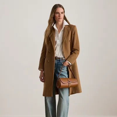 Lauren Petite Ralph Lauren Double-breasted Wool-blend Coat
