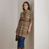 Lauren Petite Ralph Lauren Fair Isle Belted Wool-blend Cardigan