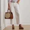 Lauren Petite Ralph Lauren High-rise Wide-leg Cropped Jean