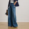Lauren Petite Ralph Lauren High-rise Wide-leg Jean In Blue