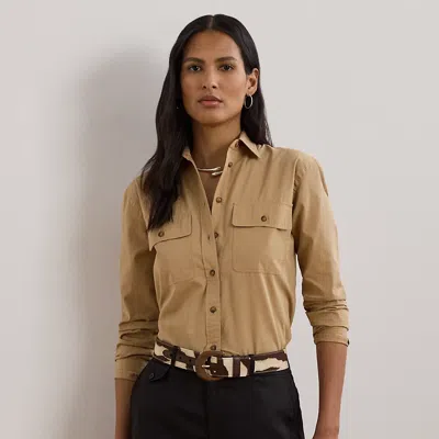 Lauren Petite Ralph Lauren Relaxed Fit Featherweight Cotton Shirt