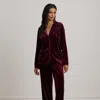 Lauren Petite Ralph Lauren Velvet Sleep Set In Multi