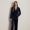 Lauren Petite Ralph Lauren Velvet Sleep Set In Multi