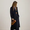Lauren Petite Ralph Lauren Wool-blend Reefer Coat In Blue