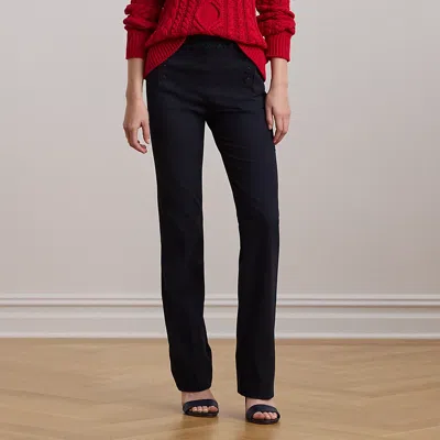 Lauren Petite Twill Sailor Pant In Lauren Navy