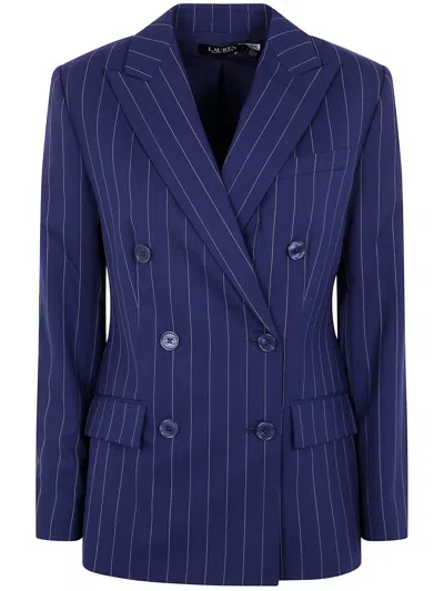 RALPH LAUREN RYEN BLAZER BY LAUREN RALPH LAUREN,200957329 001 NAVY WHITE