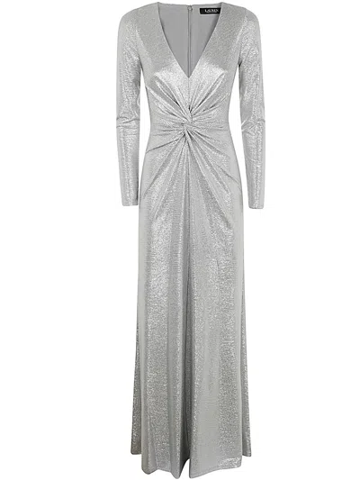 RALPH LAUREN NADIRA LONG SLEEVE GOWN,253.951614 001 BLACK