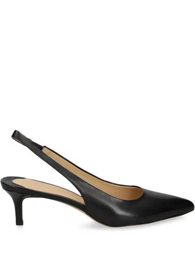 RALPH LAUREN 50MM LEATHER SLINGBACK PUMPS