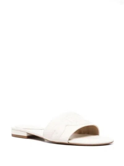 Ralph Lauren Alegra Logo-embossed Sandals In White