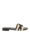 LAUREN RALPH LAUREN ALEGRA SANDALS IN BLACK