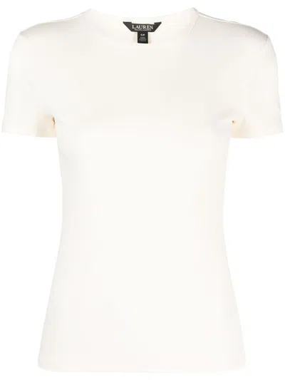 Ralph Lauren Alli Knitted T-shirt In Neutrals