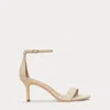 Ralph Lauren Allie Mid-heel Suede Sandal In Sand Dune