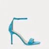 Ralph Lauren Women's Allie Ankle-strap Dress Sandals In Turquoise Sky