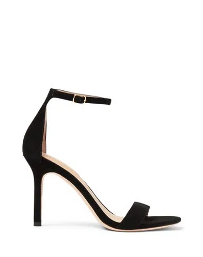 Ralph Lauren Lauren  Allie Suede Sandal Woman Sandals Black Size 6.5 Sheepskin
