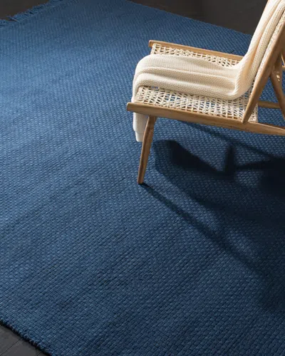 Ralph Lauren Amalie Navy Hand-woven Flat Weave Rug, 8' X 10'