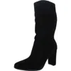 Ralph Lauren Artizan Ii Womens Suede Mid-calf Boots In Multi