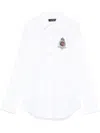 Ralph Lauren Beaded-crest Shirt In White
